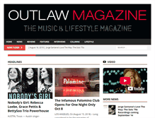 Tablet Screenshot of outlawmagazine.com